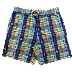 Vintage Polo Ralph Lauren Swim Trunks M Board Shorts Southwestern Aztec